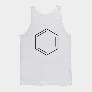 Benzene Hydrocarbon Ring In Black Tank Top